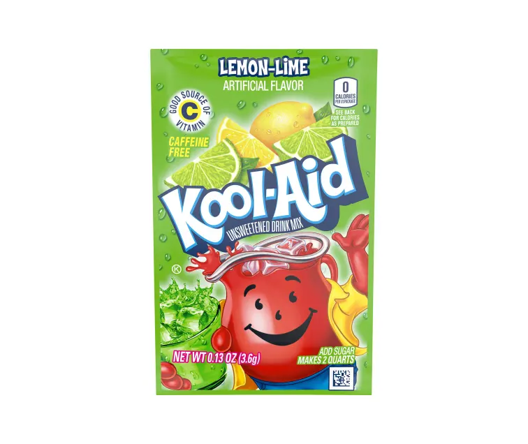 Kraft Heinz Kool-Aid Unsweetened Lemon Lime Drink Mix package