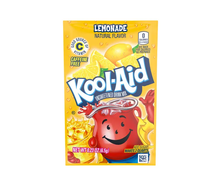 Kraft Heinz Kool-Aid Unsweetened Lemonade Drink Mix package