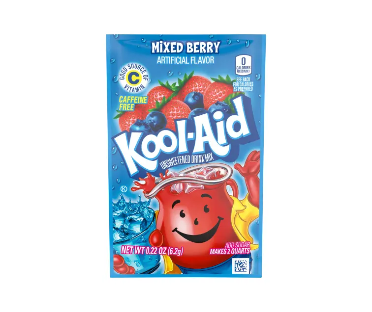 Kraft Heinz Kool-Aid Unsweetened Mixed Berry Drink Mix package