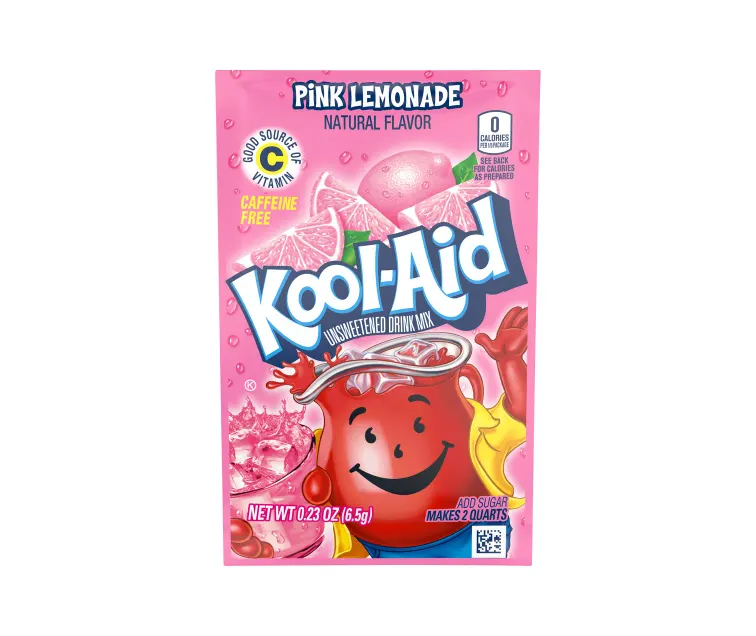 Kraft Heinz Kool-Aid Unsweetened Pink Lemonade Drink Mix package