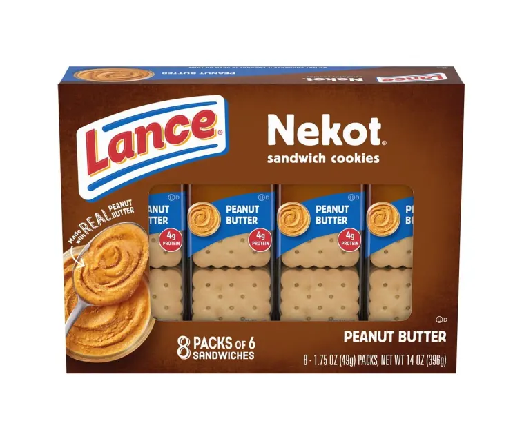 Lance Lance Nekot Peanut Butter Cookies package