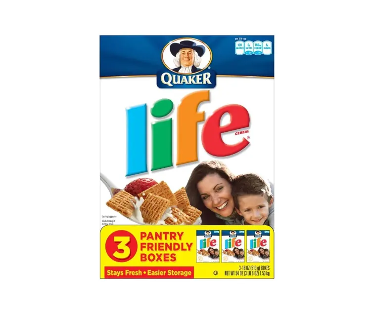 Quaker Life Cereal Original package