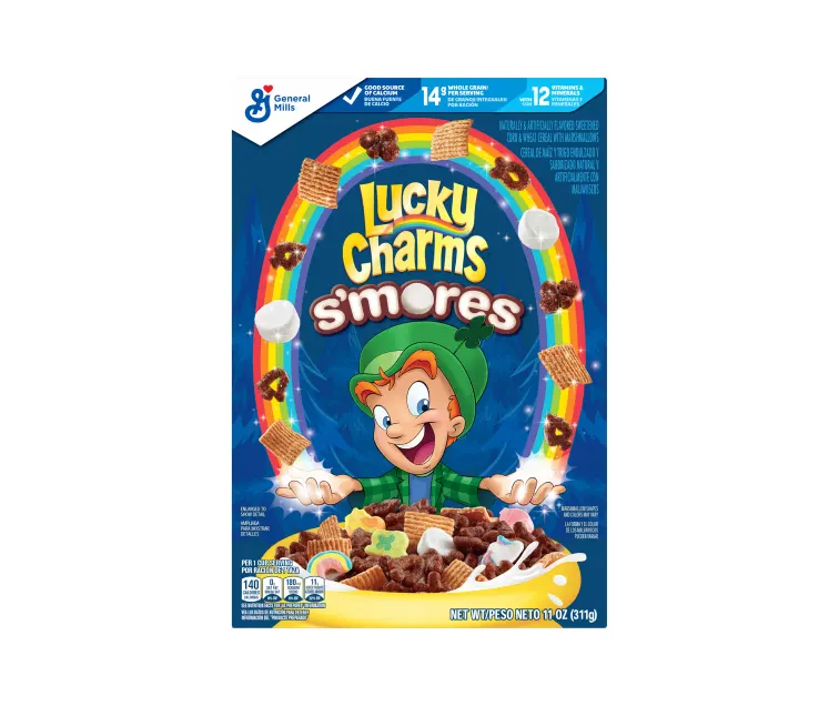 General Mills Lucky Charms S'mores package