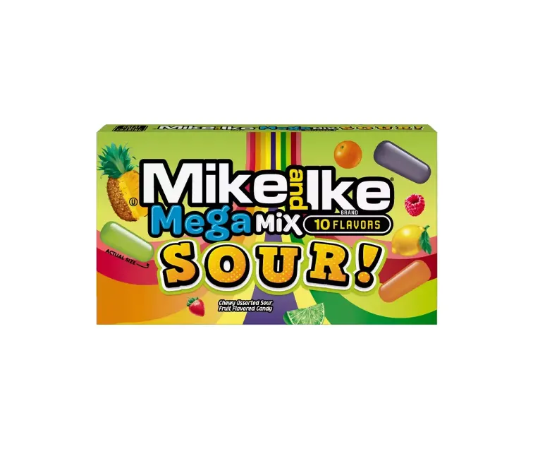 Just Born Mike and Ike Mega Mix Sour package