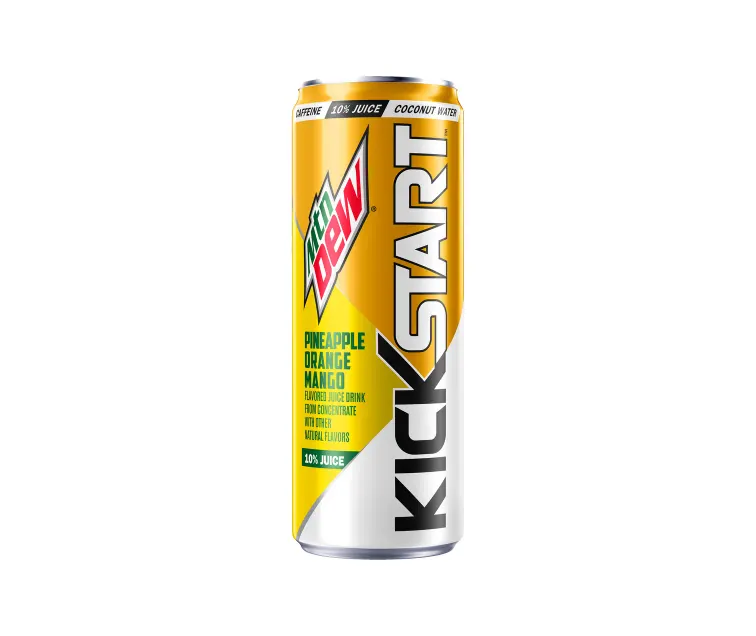 PepsiCo Mountain Dew Kickstart Pineapple Orange Mango package