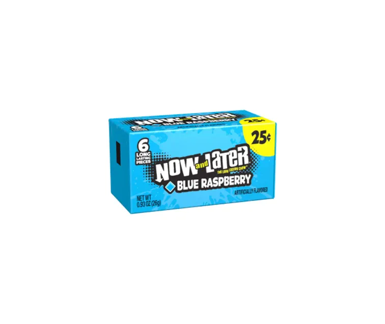 Ferrara Candy Now and Later Blue Raspberry package