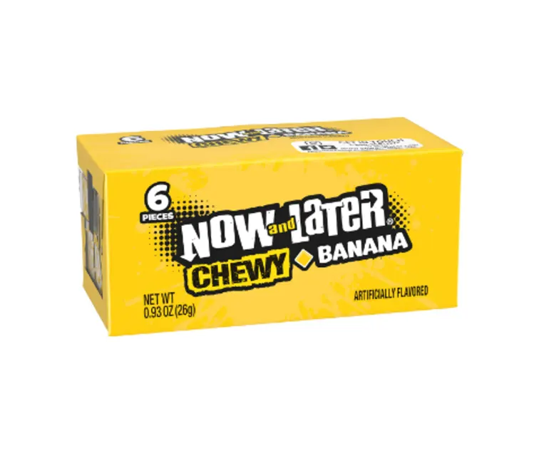 Ferrara Candy Now and Later Chewy Banana package