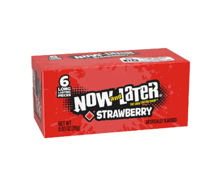 Ferrara Candy Now and Later Strawberry package