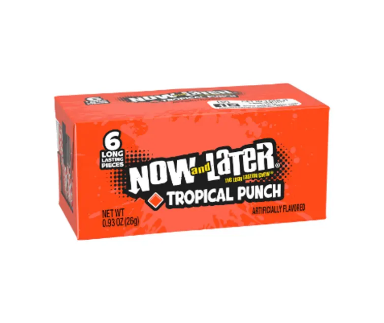 Ferrara Candy Now and Later Tropical Punch package