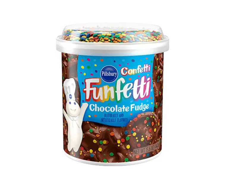 Pillsbury Pillsbury Confetti Funfetti Chocolate Fudge Frosting package