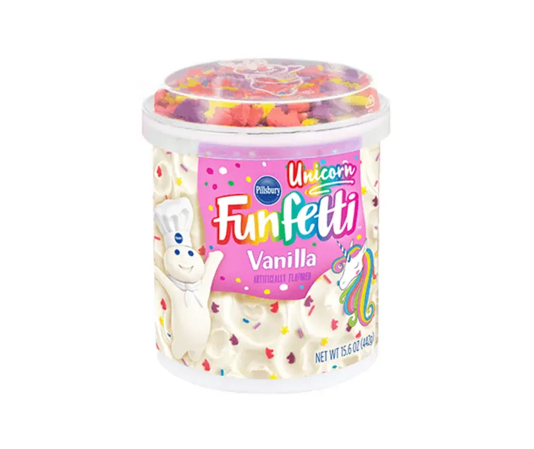 Pillsbury Pillsbury Funfetti Unicorn Vanilla Frosting package