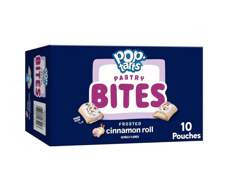 Kellanova Pop-Tarts Frosted Cinnamon Roll package