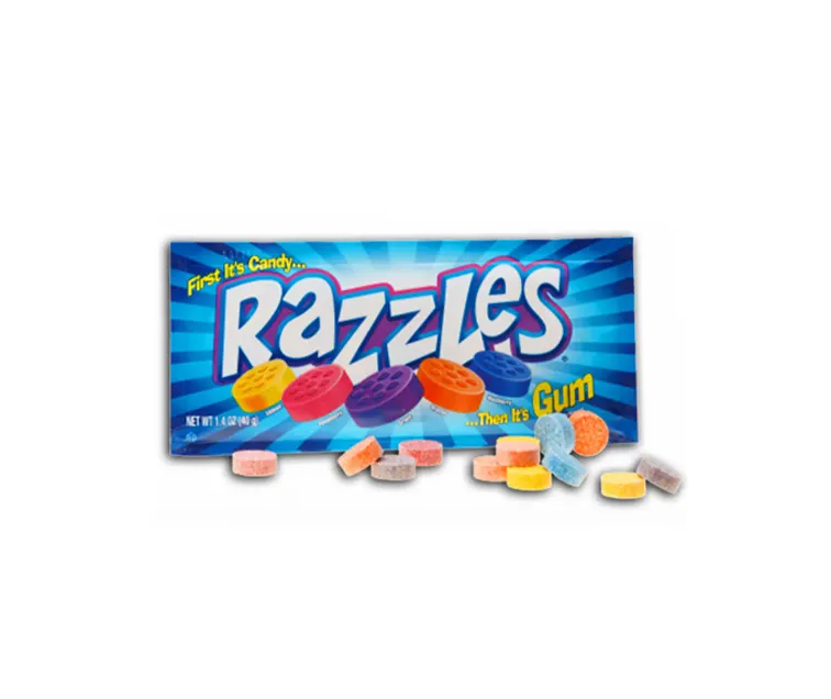 Tootsie Roll Razzles Original package