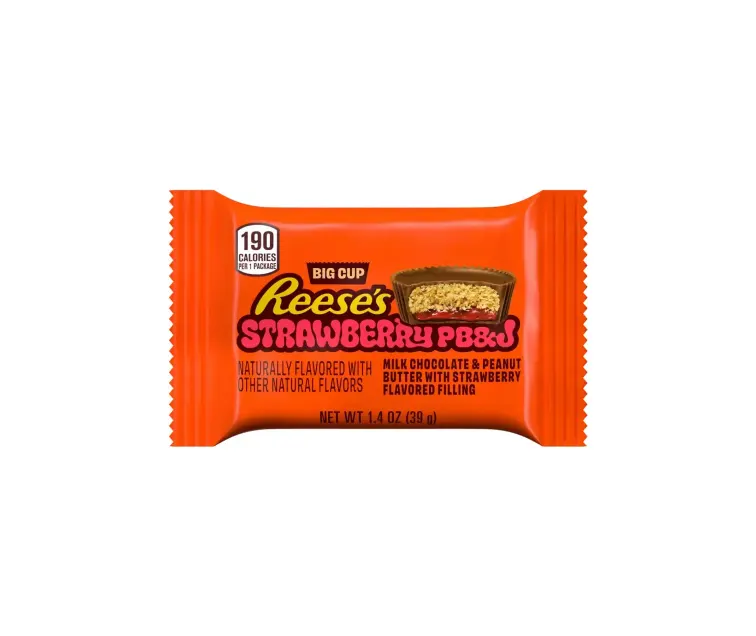 Hershey Reese's Strawberry PB&J Big Cup package