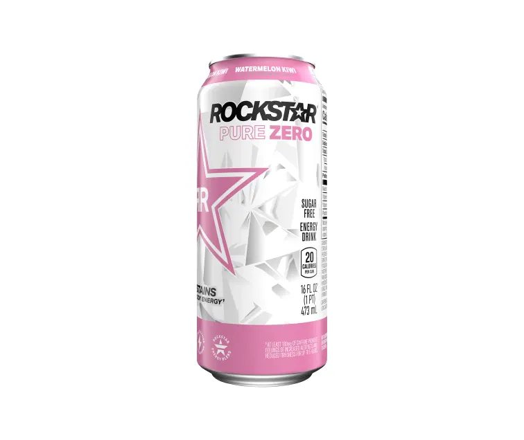 PepsiCo Rockstar Pure Zero Watermelon Kiwi package