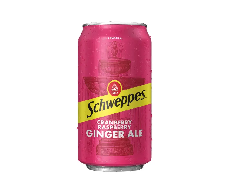 Keurig Dr Pepper Schweppes Cranberry Raspberry Ginger Ale package