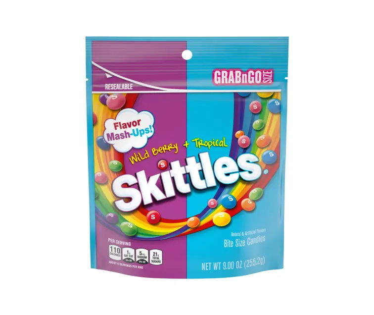 Mars Skittles Flavor Mash-Ups Wild Berry + Tropical package