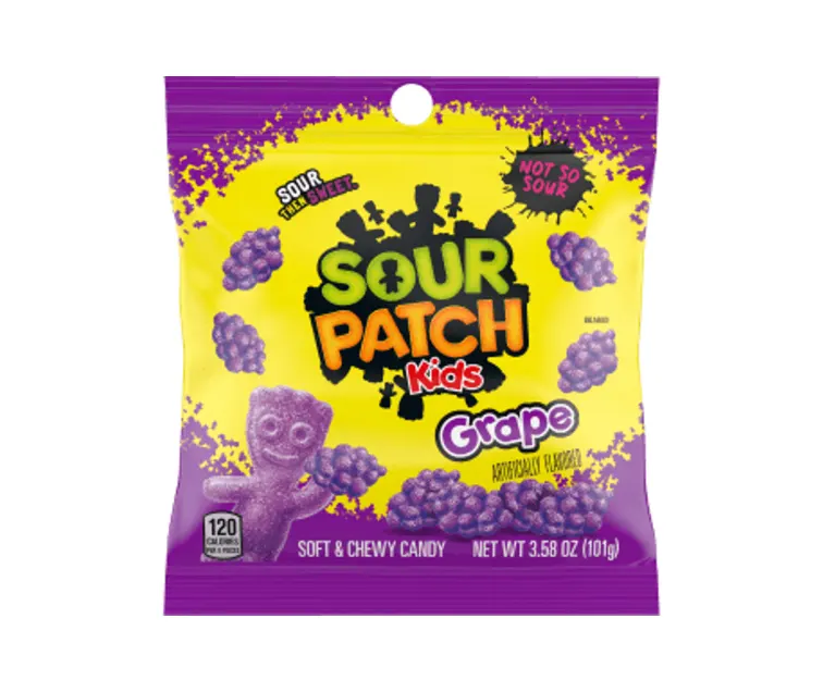 Mondelēz Sour Patch Kids Grape package