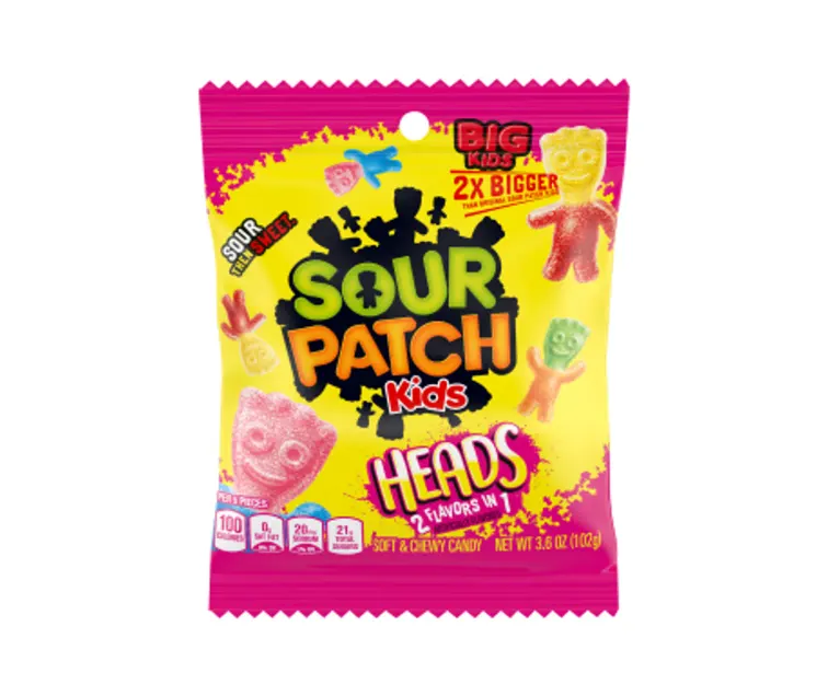 Mondelēz Sour Patch Kids Heads package