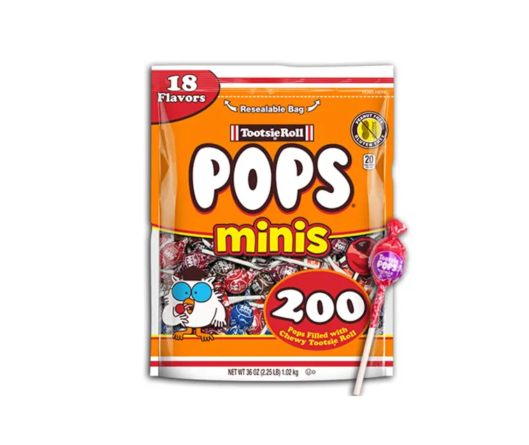 Tootsie Roll Tootsie Mini Pops package