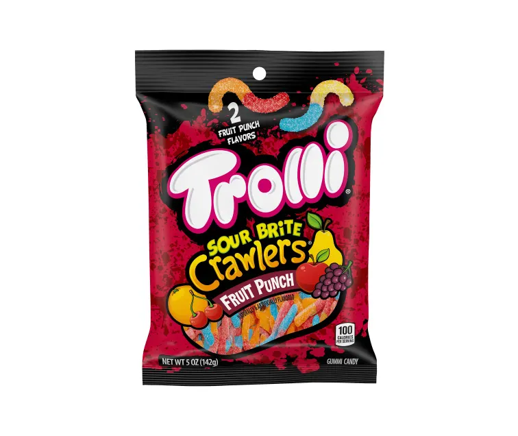 Ferrara Candy Trolli Sour Brite Crawlers Fruit Punch package