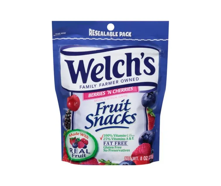 Promotion in Motion Welch's Fruit Snacks Berries 'n Cherries package